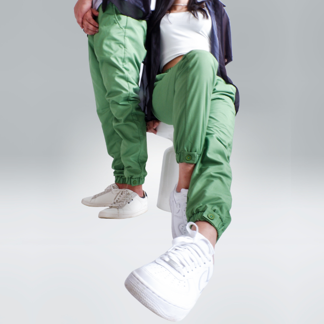 Enjoy today Unisex green jogger pants